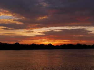 Sunset on Zambezi River